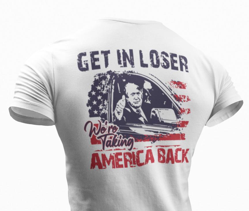 Trump 2024 Supporter T-shirt Get In Vote Political Satire Tee Funny Trump Shirts