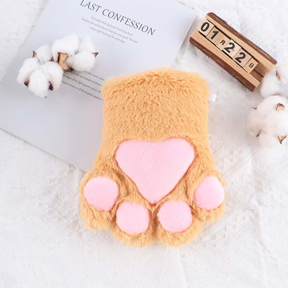Sweet For Women Fluffy Bear Claw Plush Paw Mittens Anime Cosplay Gloves Cat Claw Gloves