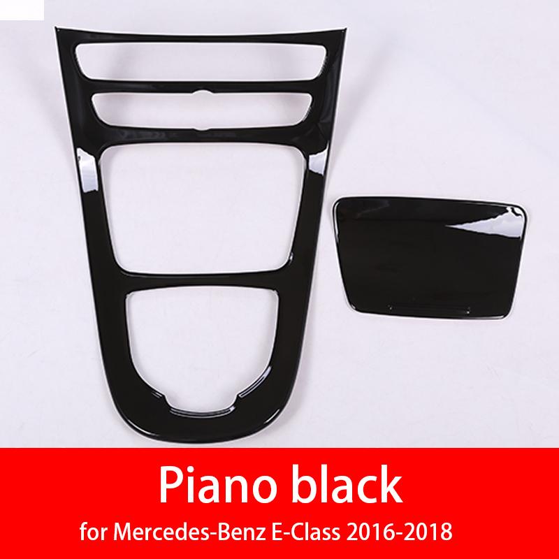 7 Styles for Mercedes Benz E Class W213 CLS 2016-2021 Car Center Console Gear Panel Frame Cover Trim Stickers Car Accessories