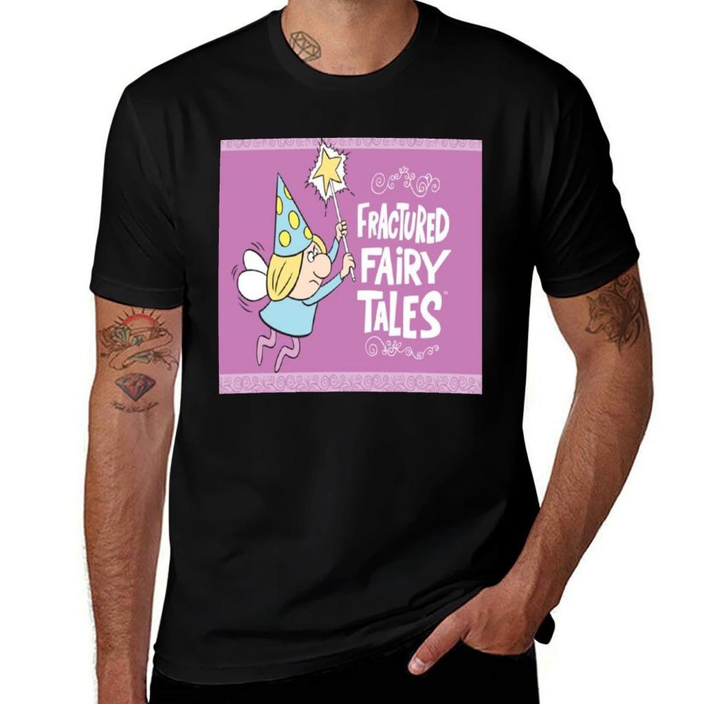 Fractured Fairy Tales Tshirt Vintage Print Crew Neck Tee Tshirt