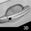 4Pcs/Set Universal Carbon Fiber Car Door Handle Sticker, Scratches Resistant Anti-Scratch Protection Film Cover Design