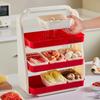 Multi-Layer Kitchen Hot Pot Side Dish Tray - Large Capacity Storage Plate
