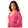 Sidhidata Womens Plain Pure Georgette Saree With Unstitched Blouse Piece (Rocky Aur Rani Ki Prem Kahani Alia Bhatt Saree