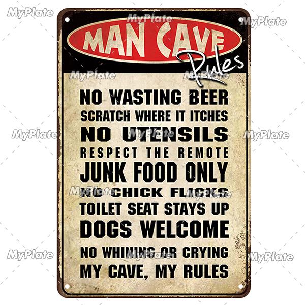 My Garage Metal Sign Vintage Mechanic Tin Sign Man Cave Decoration Wall Decor For Bar Plaque Home Decor Tool Poster