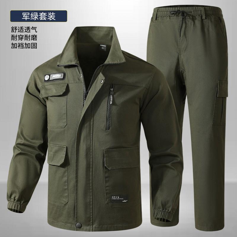 Mens Camouflage Workwear Set Cotton Blend Breathable Durable Mechanic Welding Uniform