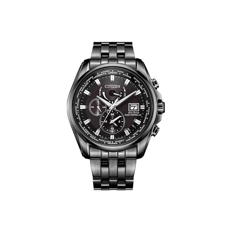 

CITIZEN Light Powered Quartz Movement Stainless Steel Strap Watch Men s Watches Black Dial AT9127-80E AT9127-80E Black