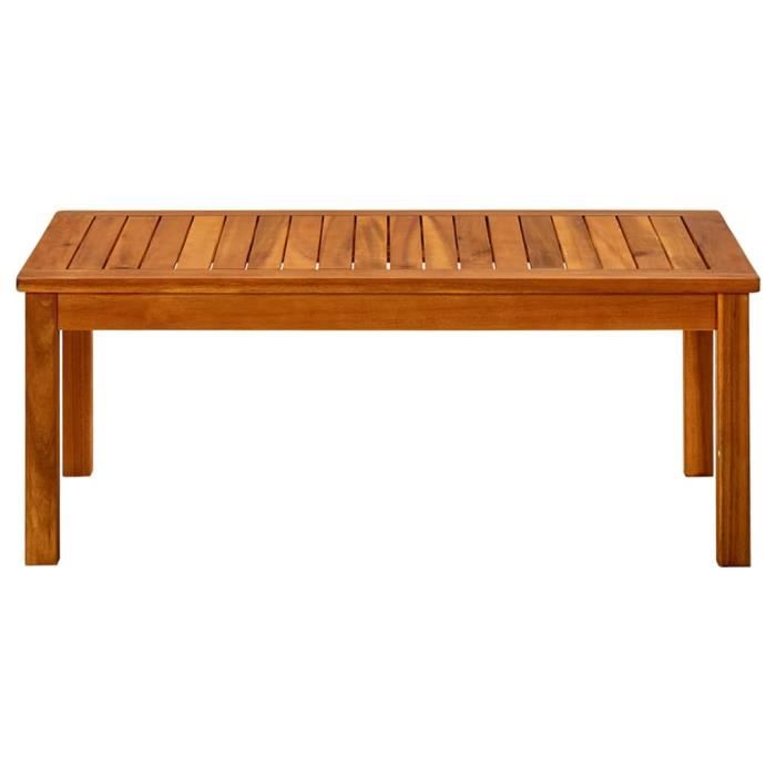 VidaXL Table basse de jardin 90x50x36 cm Bois solide d'acacia