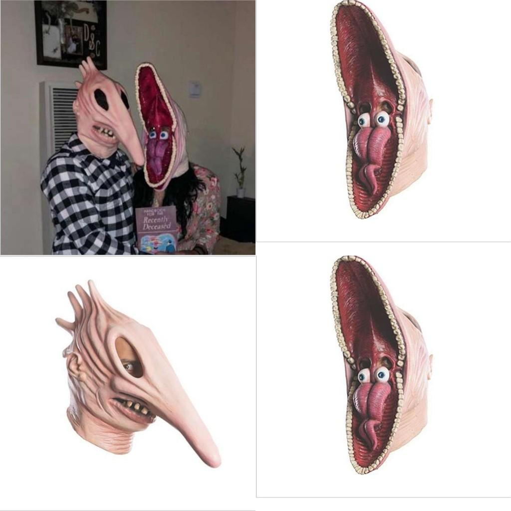 Dorosła Maska Potwora Beetlejuice Barbara Adam Halloweenowa Impreza Maskaradowa Kostium Cosplay