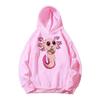 Just A Girl Who Loves Axolotls Print Kids Pink Hoodie Comfy Versatile Long Sleeve Streetwear Children Sweatshirt Baby Casual Top