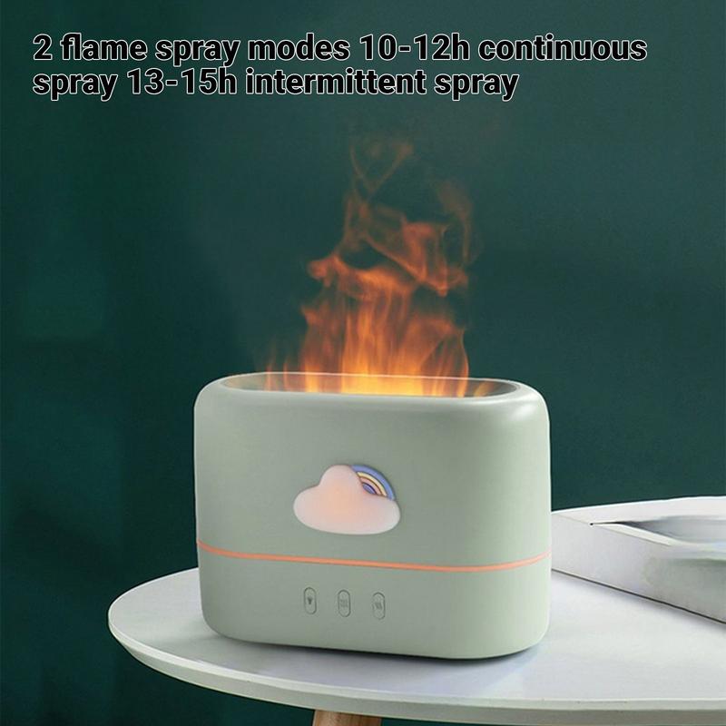 Fire Oil Diffuser Diffuser Oil Machine Cool Mist Noiseless Small Humidifier Scent Decor Odor Eliminator Interior Accessories For