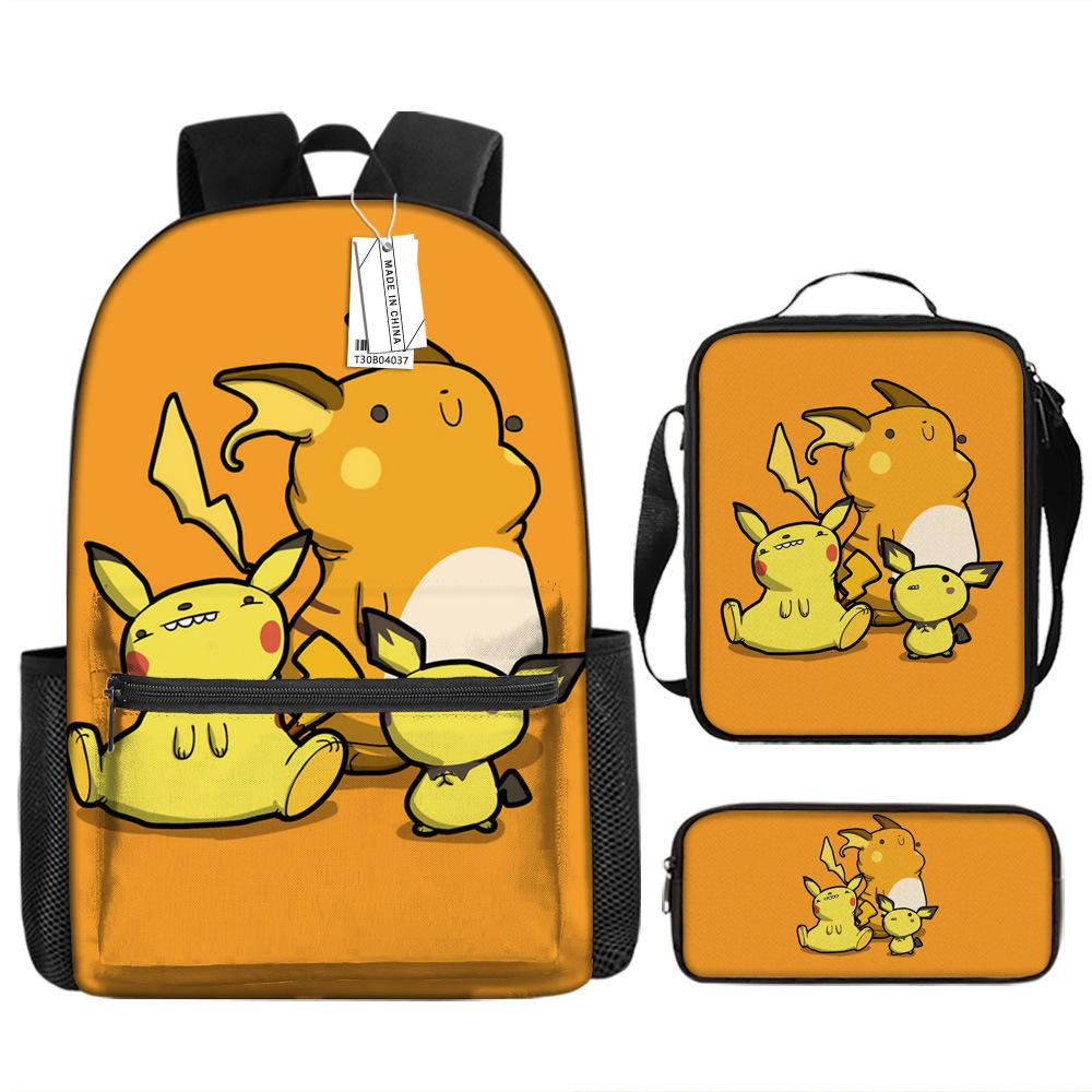 School Season Student Schoolbag Pokémon Pokémon Backpack Cartoon Satchel Pencil Case