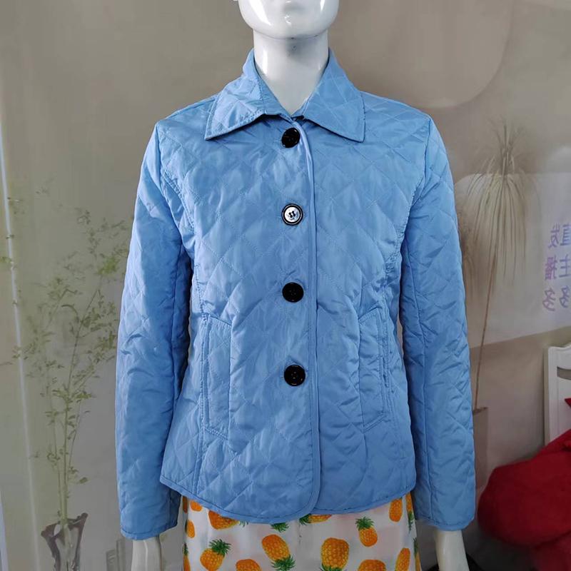 Quilted Coat Winter Jacket Women Turn Down Collar Jackets Women Elegance Office Lady Single Breasted Warmth Streetwear