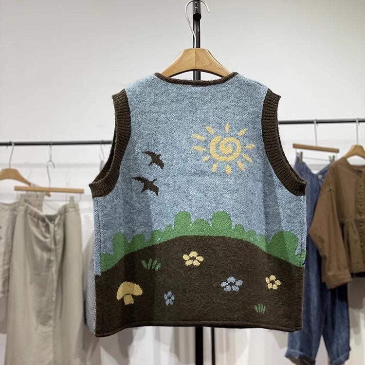 Dimanaf 2025 Jarní dámské svetry bez rukávů, pletené, plus velikosti, ležérní styl, volný svetr