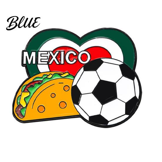 Colorful Enamel Badge Football USA Flag Pattern Zinc Alloy Brooch