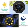 Solar Buried Light Dusk To Dawn Fence Lamp Led Lawn Rgb Ground Lights Outdoor For Garden Waterproof Cool White Street Warm White