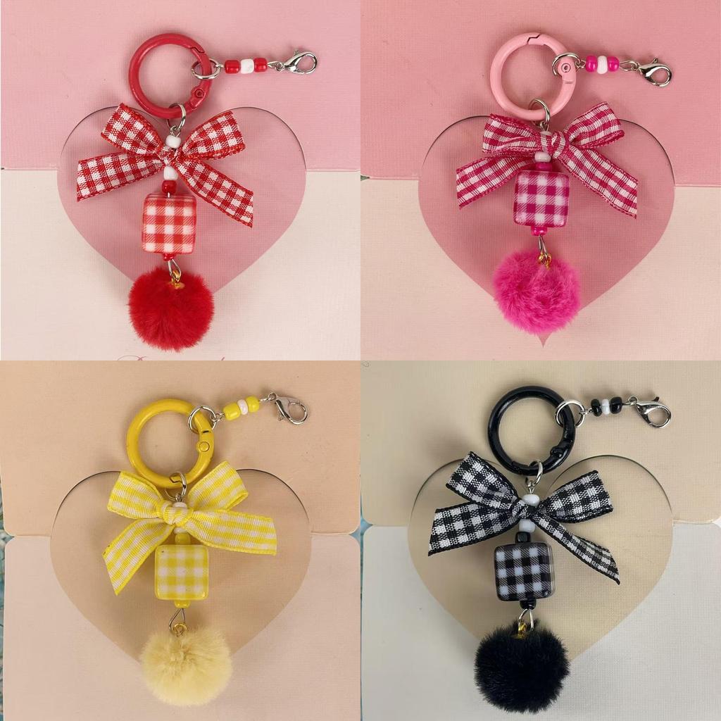Cute Diy Letter Keychain With Soft Gel Beads For Mobile Phone Bags And Car Keys