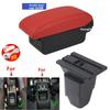 For Peugeot 206 Armrest box For Peugeot 206 207 CC Cabrio Armrest Box Central storage Box Retrofit Interior  Car Accessories