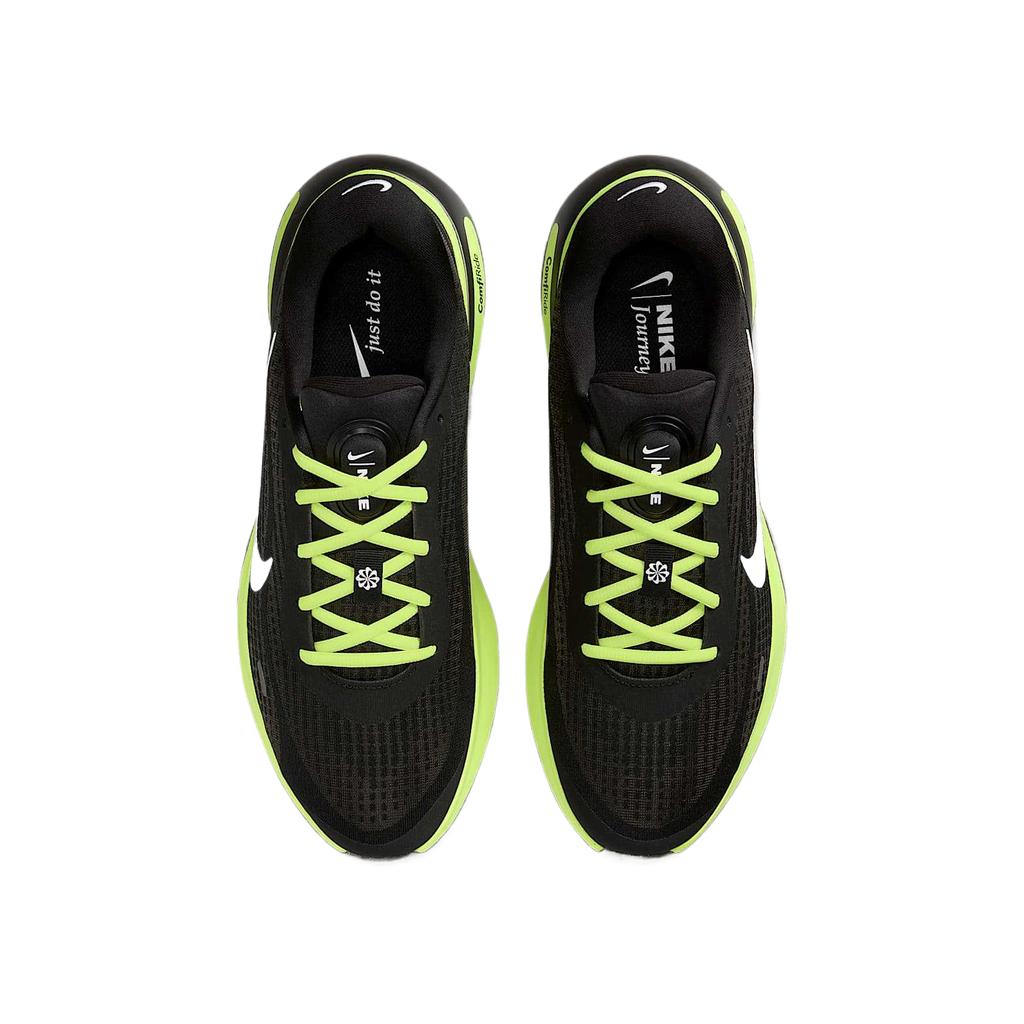 Nike Journey Run Comfortable Versatile Simple Fashion Fabric Non-Slip Breathable Low-Top Running Shoes Men Sneaker Black Green HV3169-001