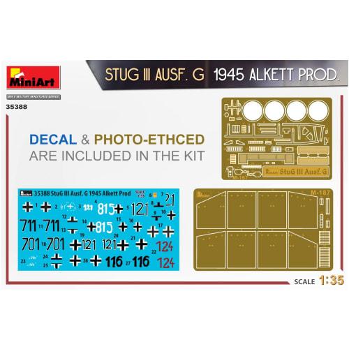 Miniart 1/35 scale German Sturmgesch?tz III Ausf. G, 1945, Alkett Plastic Model Kit MA35388