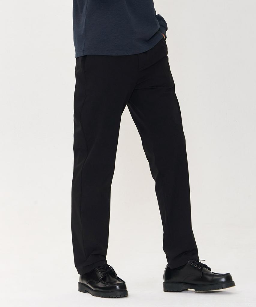 CHASECULT Men'S Stretch Tapered Slacks - Black