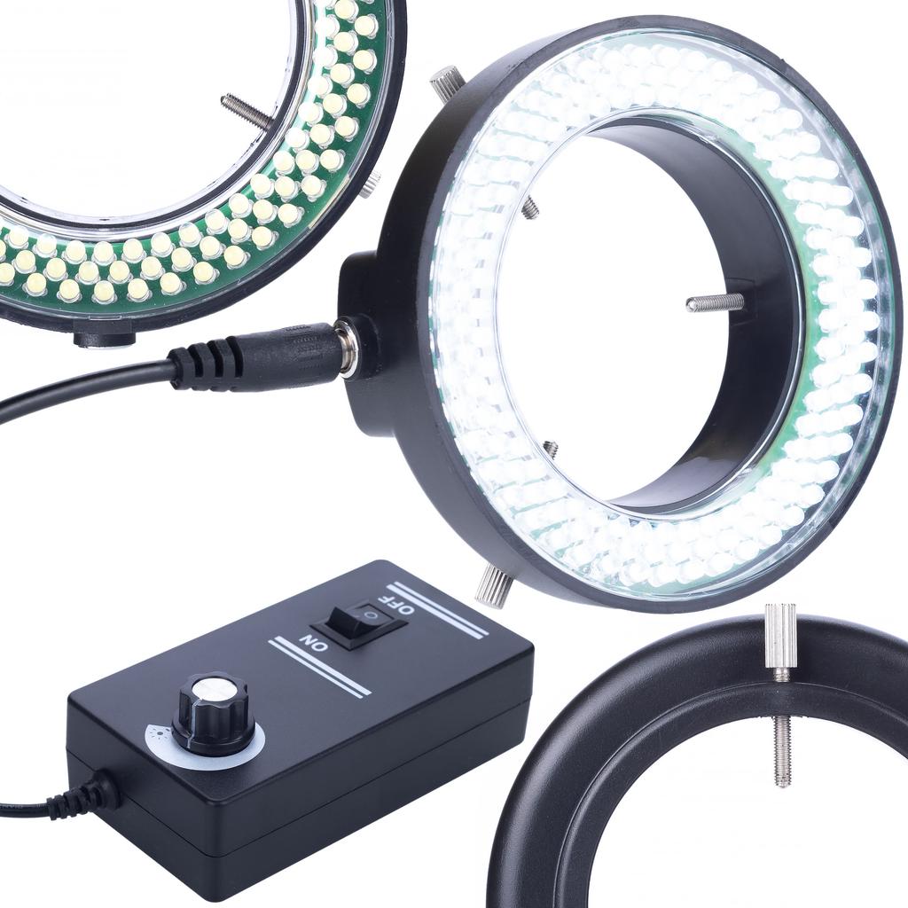 Rosfix Regulowany Oświetlacz do Mikroskopu 144xLED – Wysoka Jakość Podświetlenia | 144 Diód LED | Ściemniacz Natężenia Światła