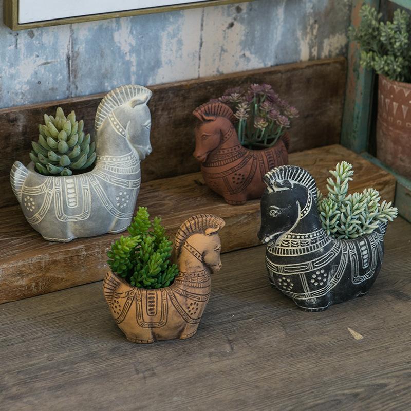 

Vase Cement Vase Home Decoration Ornaments Flower Arrangement Flower Vase A