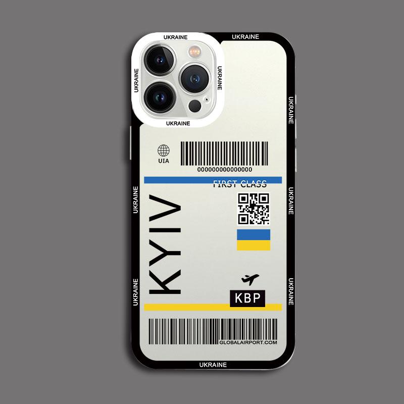 

Ukraine Map Flag Love Heart Pattern Clear Phone Case For iphone 15 11 14 12 13 Pro Max X XS XR 7 8 Plus SE2 Transparent covers iphone 14