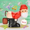 New Toy Christmas Gift Funny Soap Bubble Machine Santa Claus Hips Bubble Blowing Machine with Light and Music Bubble Gifts
