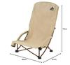 LOGOS Tradcanvas Portable Cross-legged Chair (73173160) - Foldable Camping Chair for Outdoors