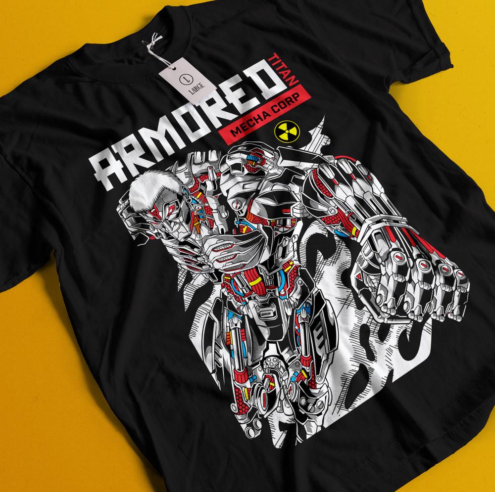 

Футболка Атака Титанов Бронированный Райнер Футболка Леви Футболка АОТ Эрен Микаса Ханге XL