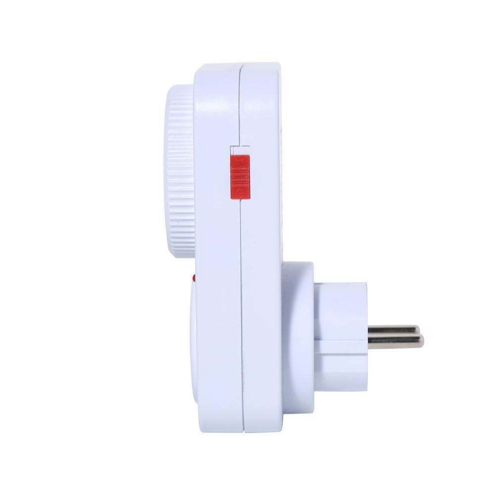 Mechanical Timer Socket 12-Hour Timing Power-Off Time Control Switch Electrical Outlet 16A 3680W Timer For Lamp Water Pump