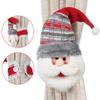 Christmas Curtain Buckle Santa Claus Snowman Elk Christmas Decorations Window Decoration Christmas Gifts