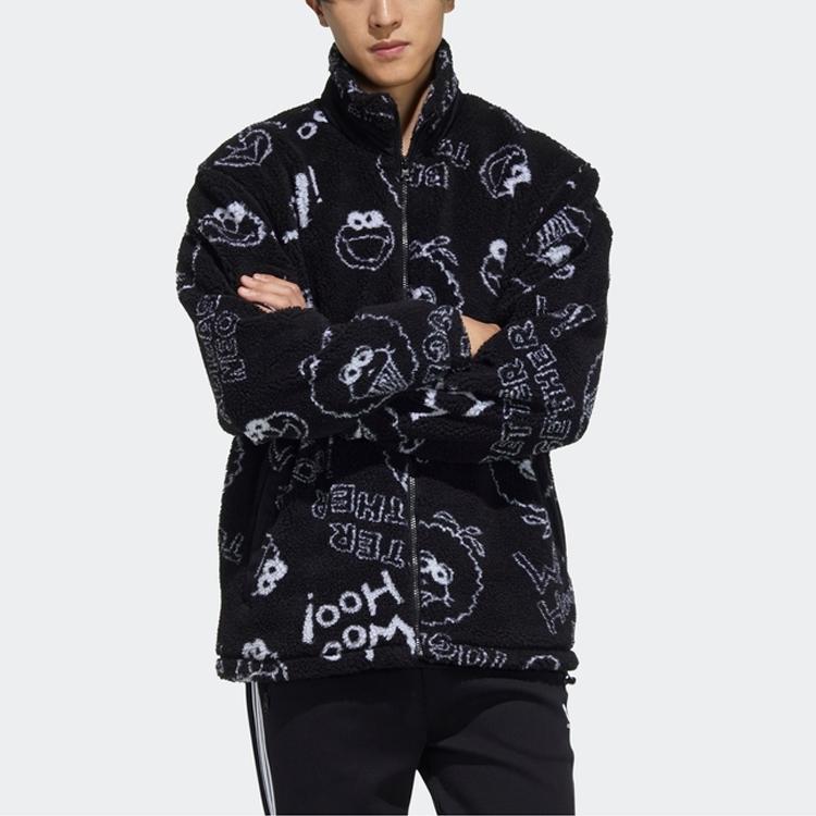 Adidas Neo x SESAME STREET Jacket Unisex Black HD7299