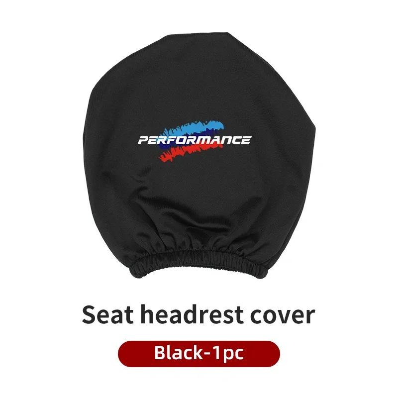New Car Seat Headrest Cover Taxi Advertising Dust Head Cover Interior Accessories For BMW Performance X1 X3 X5 E39 E46 E90