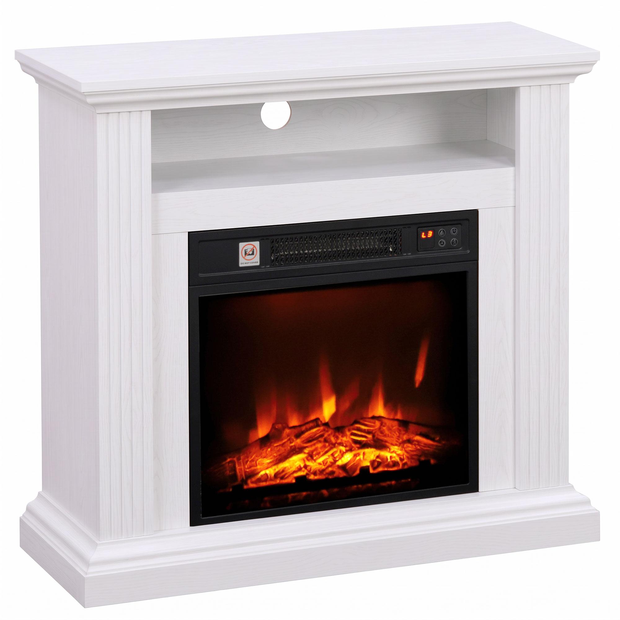 1800W Electric Fireplace, 3 Brightness Levels