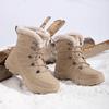 Fashion Men's Winter Snow Boots Plush Lined Warm Sports Shoes Round Toe Tactical Boots Boots