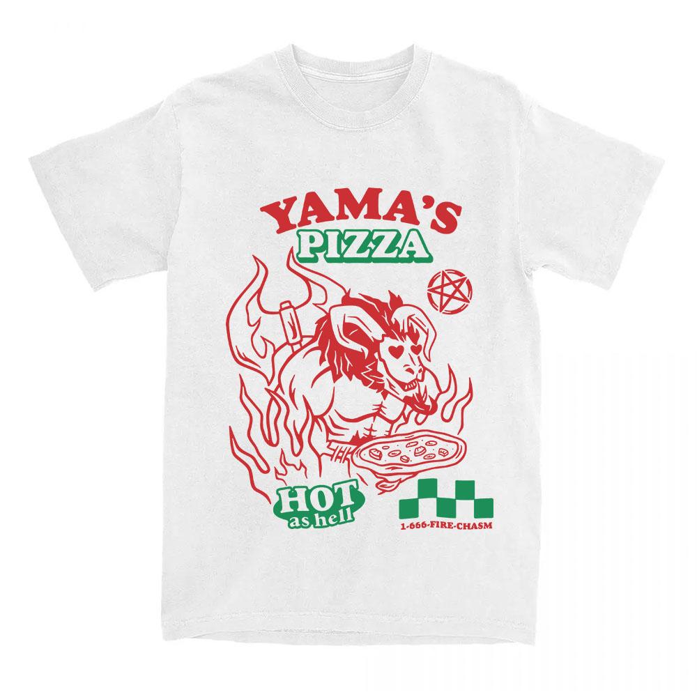 OSRS Yama's Pizza Tees Game Old School RuneScape Printing Tshirts Cotton Short Sleeve T-shirt Graphic Merch Casual