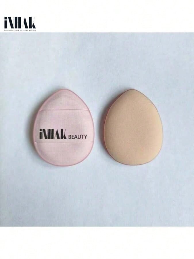 INHAK Travel-Friendly Mini Sponge Puff, Reusable Non-Latex Air Cushion Refill for Face Makeup, Skin-Friendly 1ea