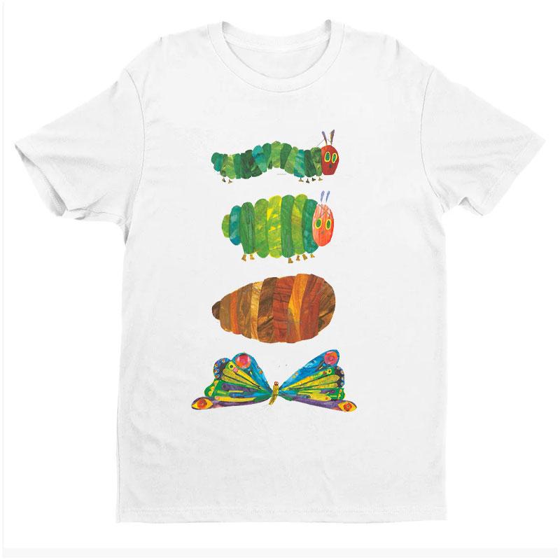 

Bookish Cotton Shirt Book Lover Gift Childrens Book Tee Reading Shirts Back To School Teacher Life Tshirt Cute Caterpillar Tee L