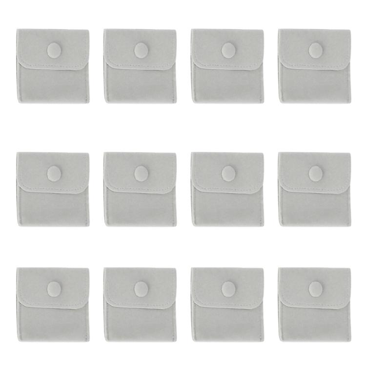 Packung mit 12 weichen und robusten Flanell-Schmuckbeuteln Flanell-Schmuckaufbewahrungsbeutel für elegante Aufbewahrungs- und Präsentationsbedürfnisse