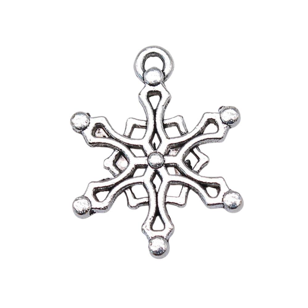 Snowmen Charms Snowflake Pendants For Winter Christmas Themed Jewelry
