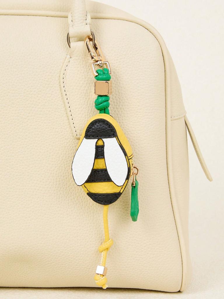 Garden insect butterfly bee ladybug design bag charm cute mini holder pouch for small coins purse or airtag