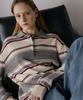 Nounbeleo Loa Stripe Collar Knit [Knss05Kn05]_Gray