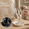 Decorative Figurine Miscellaneous Item Storage Tray Simulated Tree Jewelry Display Stand  Desktop