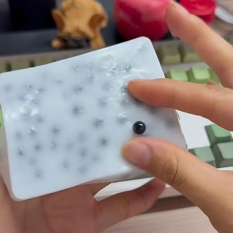 Soft Pimple Popping Fidgets Toy Realistic Texture Stress Relief Sensory Play Portable Desk Toy For Office Home Use