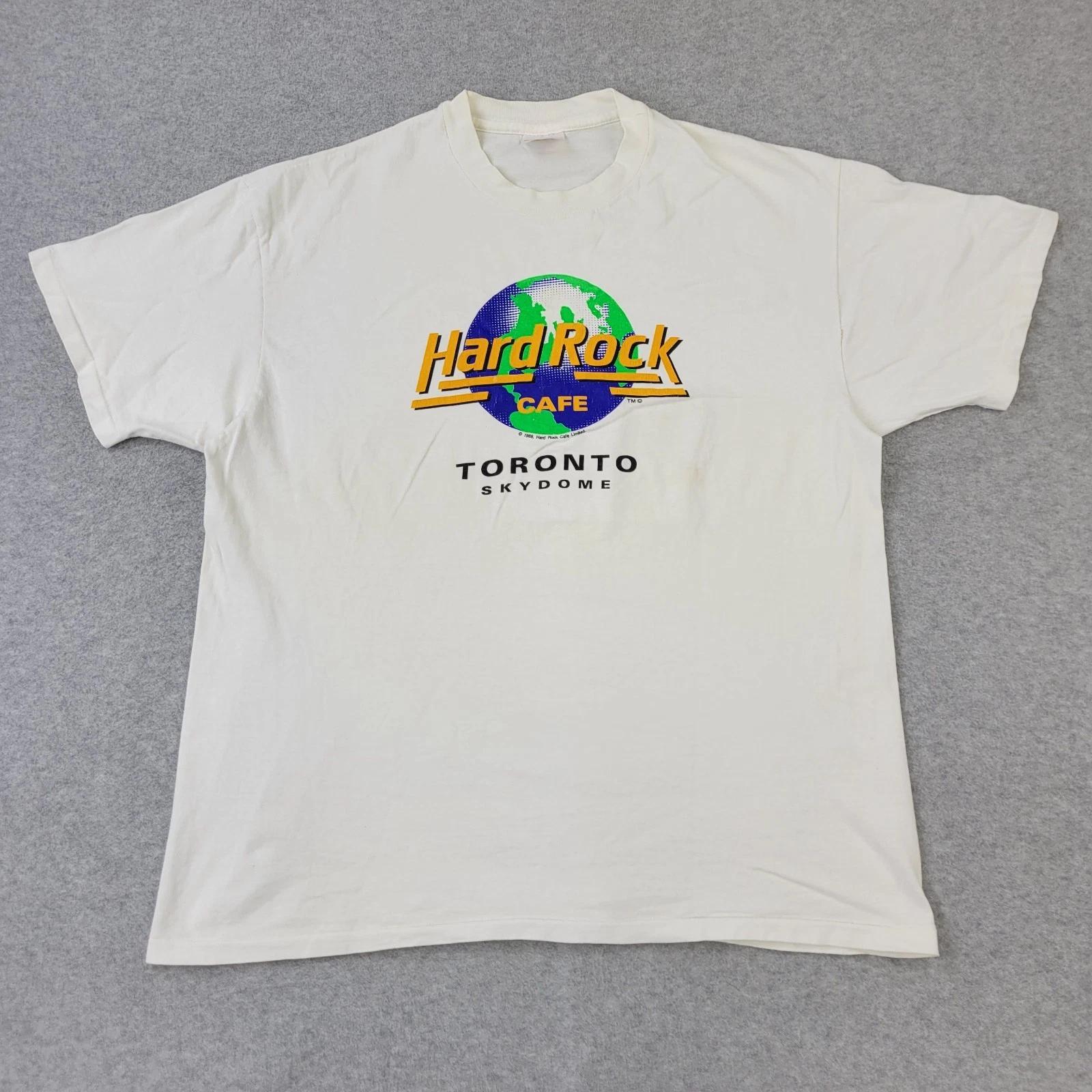 Hard Rock Cafe Toronto Skydome Shirt Mens XL (46-48) VTG 80s Graphic USA L