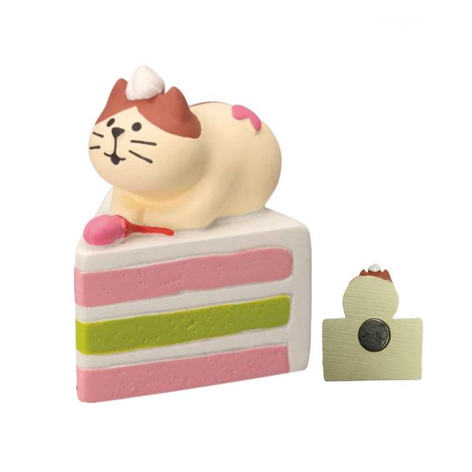 Japanese Cat Magnet: Cute Resin Sticker & Message Clip Toy for Refrigerator Decor