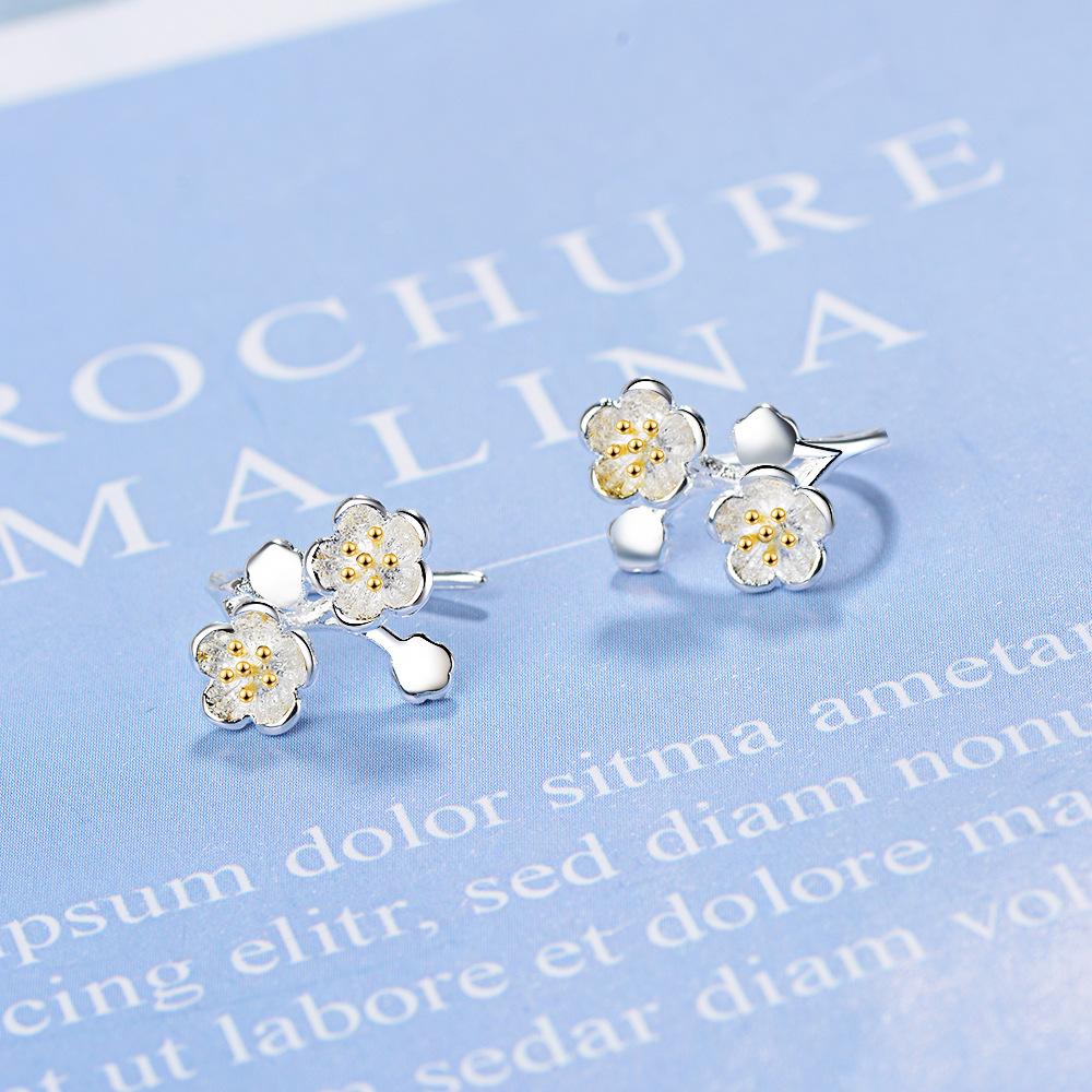 New 925 Sterling Silver Heart Stud Earrings For Women High Quality Exquisite Student Girlfriend Jewelry Accessories Heart GiftGood Product