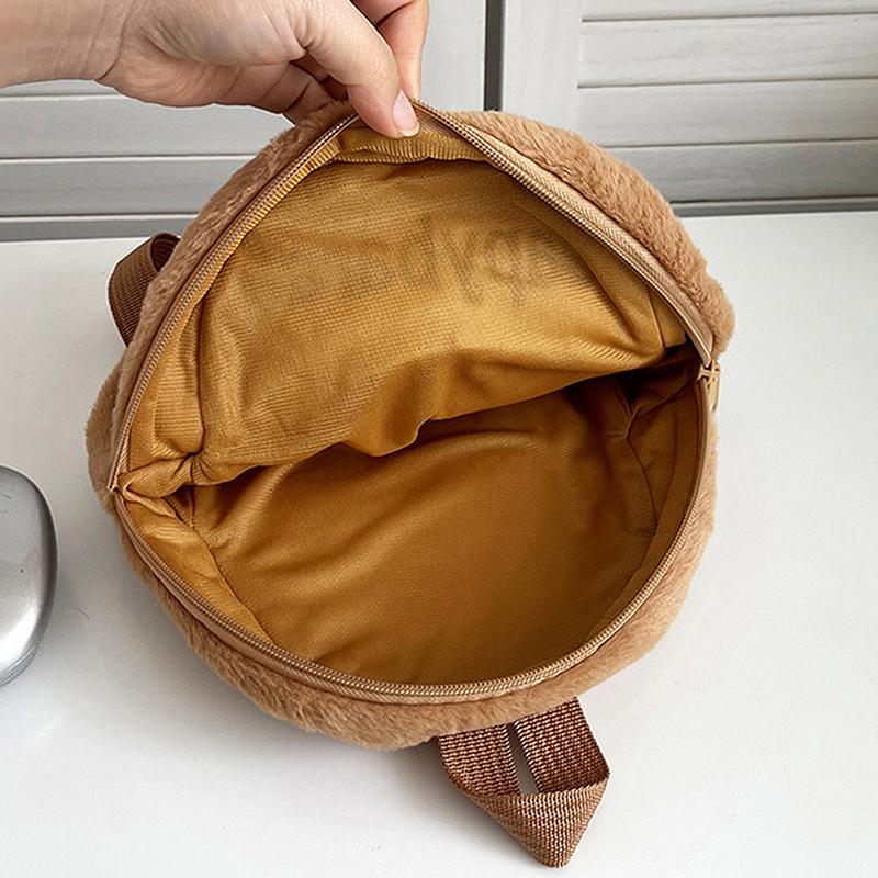 Capybara Doll Plush Backpacks Portable Cartoon Animals Cute Capybara Backpack Plush Women Bag Gift For Girls Kids