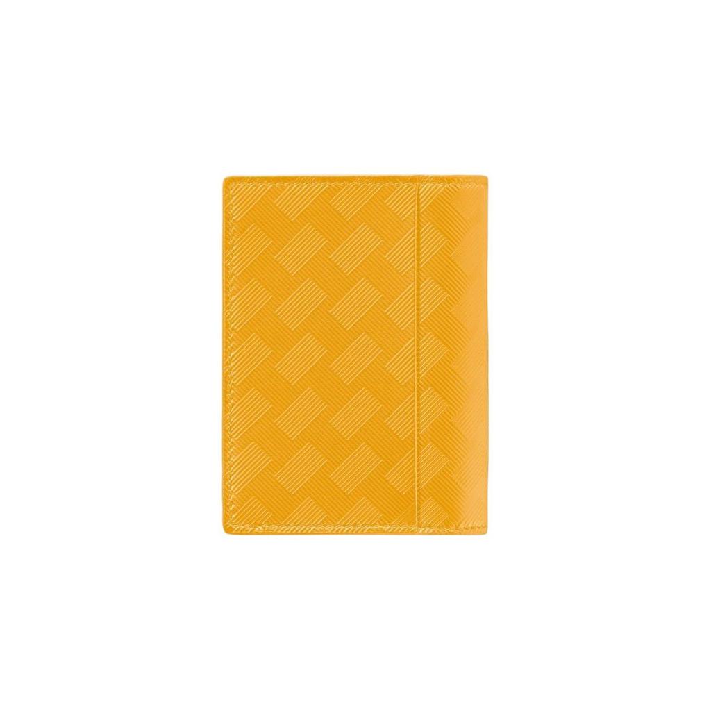 Montblanc Style 3.0 Series 4 Card Slot Grain Leather Card Holder Unisex Card Holder Warm-Yellow 198077